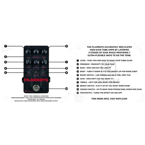 Filaments High Gain Distortion